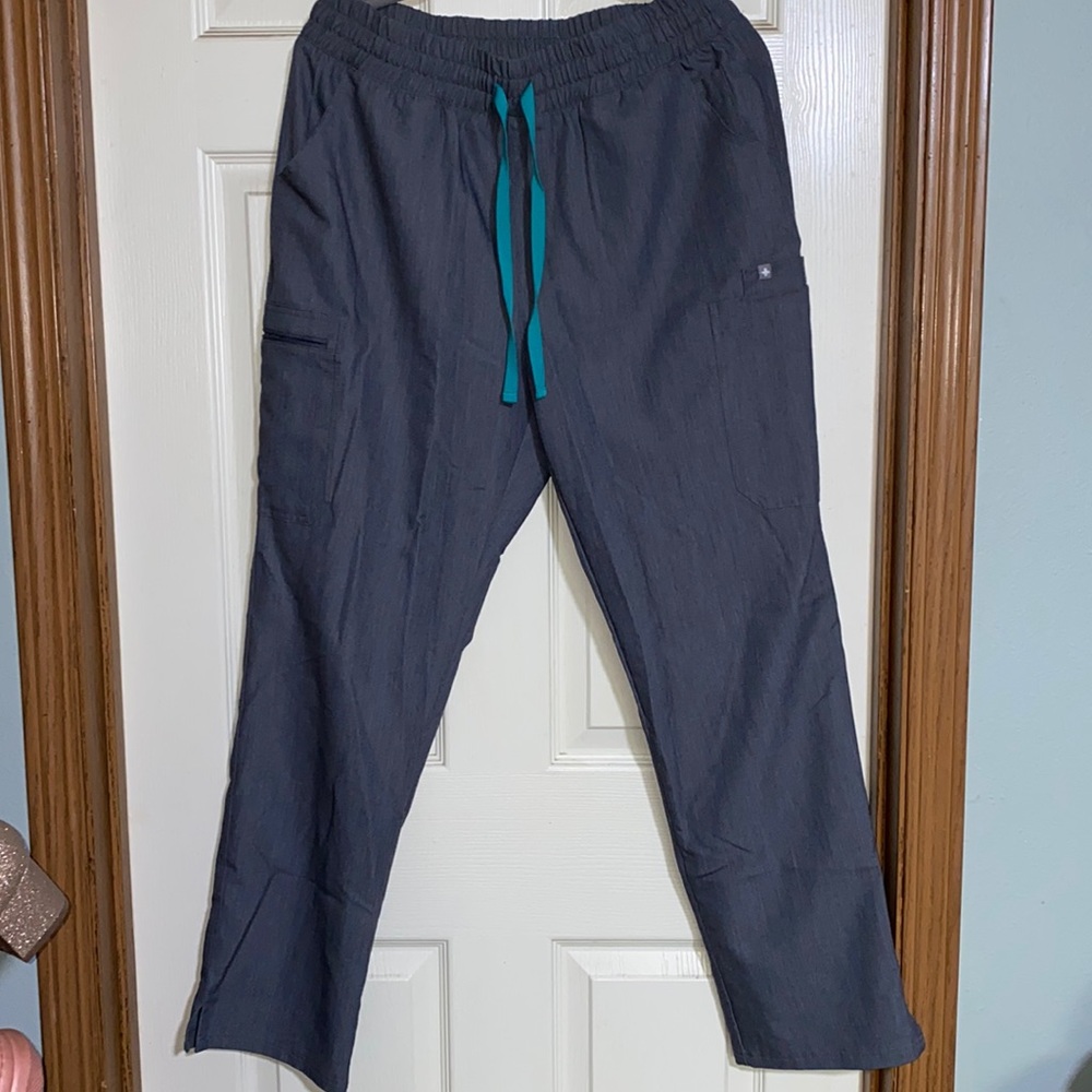 High Waisted Grey Figs Scrubs